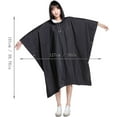 thumbnail image 3 of Poncho de Lluvia Negro de 2 Piezas, Poncho de Lluvia Impermeable, Capa de Lluvia con Capucha, para Senderismo, Camping, Viajes, Ciclismo (Negro), 3 of 5