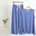thumbnail image 2 of fatyb Plus Size Womens Summer Outfits Sleeveless Tank Tops Loungewear Pants Comfy Pajama Sets 3XL-5XL, 2 of 3
