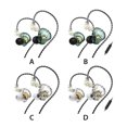 thumbnail image 3 of Matsuzay Auriculares deportivos intrauditivos con cable de 3,5mm, auriculares dinámicos estéreo con cable desmontable, auriculares portátiles, Cables de audio/vídeo Verde con micrófono, 3 of 6