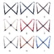 thumbnail image 4 of Minnieouse Hombres Mujeres Brace Moda coreana Fácil de combinar Universal Elegante Color sólido Elástico Tirantes traseros con 2 clips Accesorios de disfraces Gris, 4 of 6