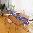 thumbnail image 2 of Yayeee Table Runner 70 inches Long Home Kitchen Dinning Party Decoration, Purple Wavy Plaid, 2 of 7