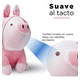 thumbnail image 2 of Peluche De Cerdito Sentado Con Capucha De Conejo Xtellar Rosa, 2 of 4
