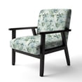 thumbnail image 3 of Designart "Tranquil Bamboo In The Tropics" Green Tropical Upholstered Accent Chair - Tropical Arm Chair For Bedroom, 3 of 5