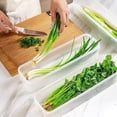thumbnail image 3 of Juego de 4 Contenedores de Alimentos para Refrigerador, Organizador de Verduras y Pasta Hermético Plástico Transparente Apilable, Recipientes de Almacenamiento para Cocina y Despensa, 3 of 4
