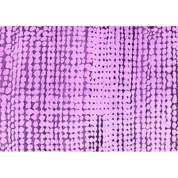 Ahgly Company Indoor Rectangle Solid Purple Modern Area Rugs, 5' x 7'