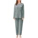 thumbnail image 2 of Conjunto de pijama cálido y suave para mujer, cómodo, de felpa, oversize, con pantalones, ropa de estar por casa, 2 piezas, otoño-invierno, 2 of 6