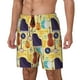 thumbnail image 1 of Balery Musical Instruments Bañador para hombre, shorts de playa de secado rápido con entrepierna y forro de compresión-Medium, 1 of 6