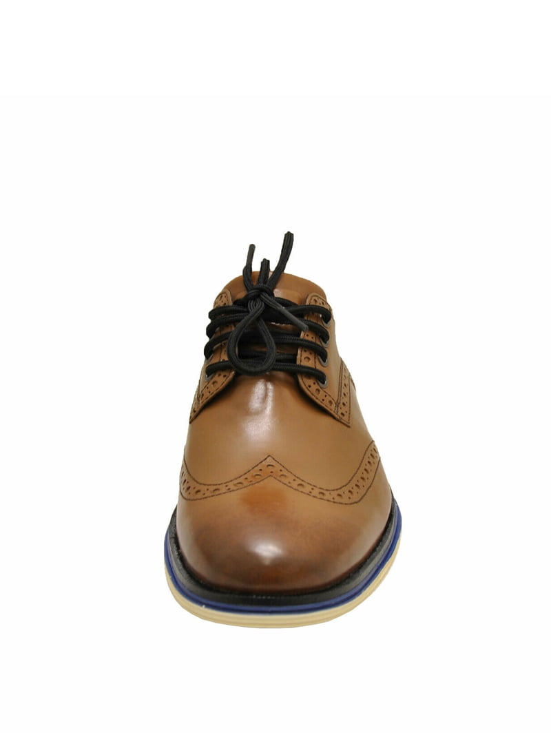 Cole Haan Safari Leather True Blue Ivory Original Grand Lux Wingtip Oxford Sz 8 Cole Haan Original Grand Lux Wingtip Men main image 4