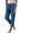 Navy #004, variant on Cropped Linen Pants Women Petite Summer Casual Lightweight Ankle Length Loose Fit Straight Leg Trousers with Pockets 2XL