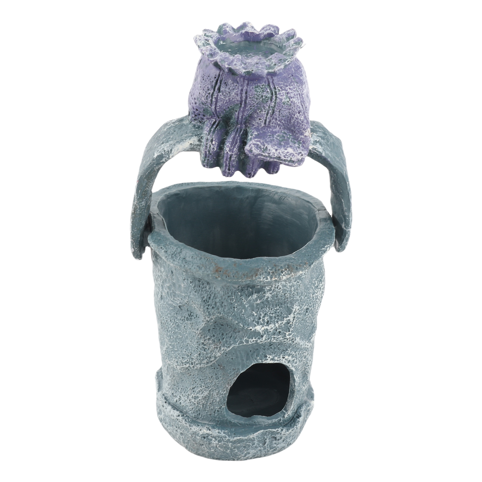 No Fading Aquarium Resin Bucket, Bucket Fish tank Decoration Bucket, Unique Shape for Aquarium Fish Tank