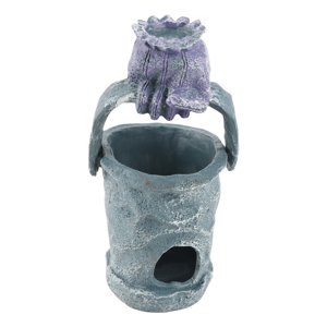 Bucket de décoration de réservoir de poisson, forme unique pour réservoir de poissons d'aquarium