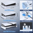 thumbnail image 7 of OIVO PS5/ Slim/Pro Horizontal Stand for Disc & Digital Console, Stable PS5 Accessories Base Stand with Upgraded Support Rods on Bottom & Scalable Design for PlayStation 5 Console-White, 7 of 7