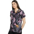 thumbnail image 3 of Stylore Womens Hawaiian Shirt Short Sleeve Blouse Tropical Black Pink S, 3 of 7