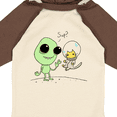 thumbnail image 4 of Inktastic Alien and Astronaut Kitty Cat Boys or Girls Long Sleeve Baby Bodysuit, 4 of 5