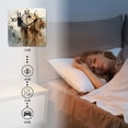 thumbnail image 4 of Square Wall Clock,Golden Retriever With Soft And Gentle Light,Silent Non-Ticking Wall Clock Decor for Home Office Kitchen Living Room Bedroom(16inch), 4 of 4