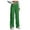Green, variant on Women High Waist Straight Leg Trousers Business Work Casual Button Down Pants with Functional Pockets Dark Green S