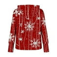thumbnail image 5 of Christmas Hoodies for Women Pullover Loose Drop Shoudlder Tunic Tops Long Sleeve Casual Sweatshirts Xmas Tees, 5 of 6