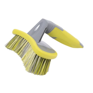Auto Drive Handheld Curved Cleaning Brush, Tires, Fenders, 1 Piece