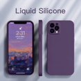 thumbnail image 2 of Nouvelle Étui de Téléphone en Silicone Liquide Carrée pour iPhone 12 13 14 Pro Max Plus Protection Complète, 2 of 5