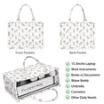 thumbnail image 2 of Large Capacity Tote Bag,White Ballerina Unicorn Pattern Handbag Fashion Luxury Tote Bag,15.7"x13"x 5.1" Inches,Laptop Compatible, 2 of 6