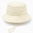 thumbnail image 2 of CAUYDY 1-5T Toddler Baby Boys Girls Bucket Hat Kids Wide Brim Sun Protection Adjustable Summer Outdoor Beach Sun Hats 6-18 Months Infant Girls Cute Hat (Sizes 12-36 Months,Beige), 2 of 4