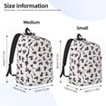 thumbnail image 3 of Lsque Poodle Dog Pattern Canvas Daypack, Durable Backpack, High-quality Versatile Backpack,Vintage Compact Backpack-Small, 3 of 6