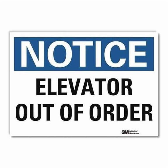 Lyle Notice Sign,10 in x 14 in,Rflct Sheeting U5-1173-RD_14X10