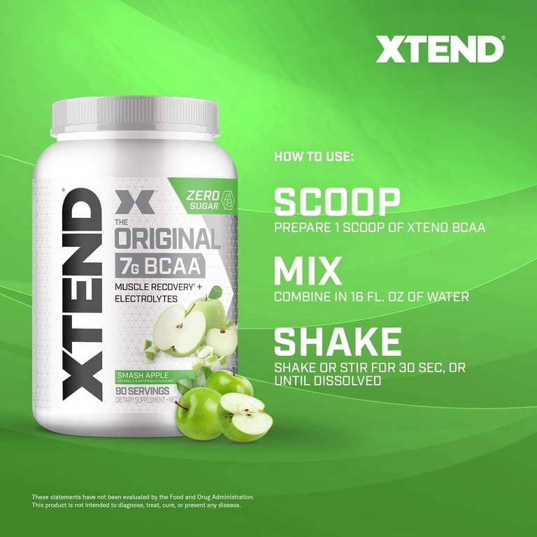 XTEND, Original BCAA Powder, 90 Servings, Sugar Free Post Workout