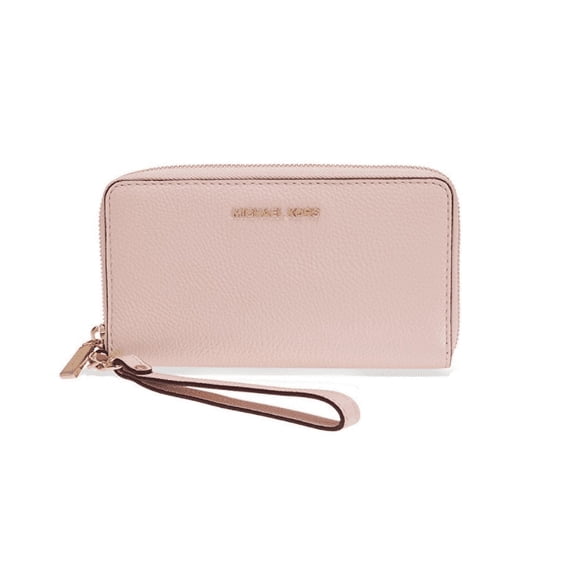 Michael Kors Large Flat Mercer Wristlet- Soft Pink