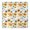 White Butterfly Sunflower, variant on Black Sunflower Green Leaf Pattern Square Fitted Tablecloth with Elastic Edge,Square Table Cover,Washable Elastic Table Cover for Home Kitchen Party Decor 36"x36"