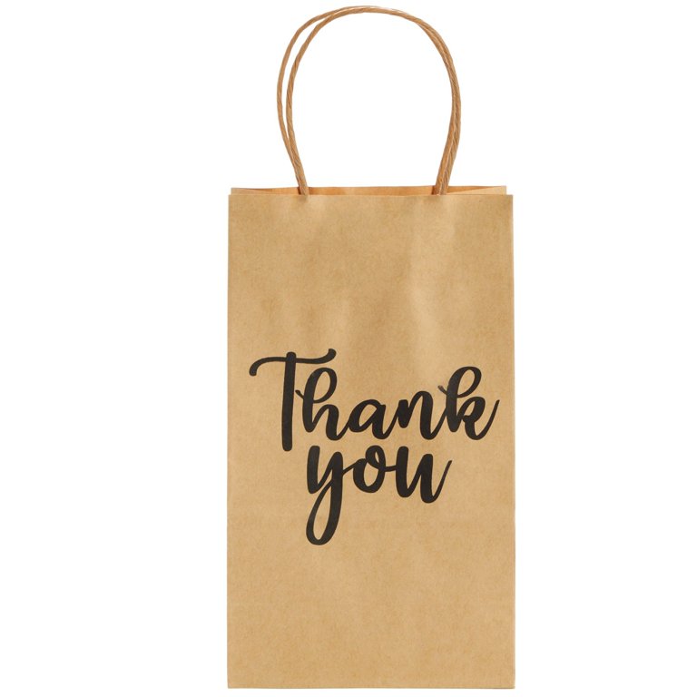 100-Pack 6x8 Inch Natural Kraft Paper Bags – Flat Treat Bags For Bakery, Cookies, Snacks, Gifts, Popcorn, Crafts