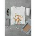 thumbnail image 3 of Boho Dreamcatcher Peace Sign T-Shirt Men -Image by Shutterstock, Male 3X-Large, 3 of 4