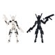 thumbnail image 2 of T13 Action Figure Set (Assembly Completed), 3D Printed Multi-Jointed, Titan 13 Action Figures, Multi-Articular Lucky Mobile Robot Nova T-13,Desktop Decorations for Game Lovers Toys (Black/White), 2 of 8