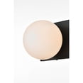 thumbnail image 5 of Living District Jaylin 2-Light Iron & Glass Bath Sconce in Black/Frosted White, 5 of 6
