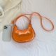 thumbnail image 3 of Bolso bandolera con patrón de cocodrilo Bolso de hombro de mujer de cuero PU para el trabajo (naranja), 3 of 8