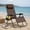 Brown, variant on Resenkos Outdoor Folding Zero Gravity Reclining Lounge Chair-Dark Red, Zero Gravity Lawn Lounge Chairs with Cup Holder, Reclining Folding Outdoor Chairs for Deck, Beach, Yard
