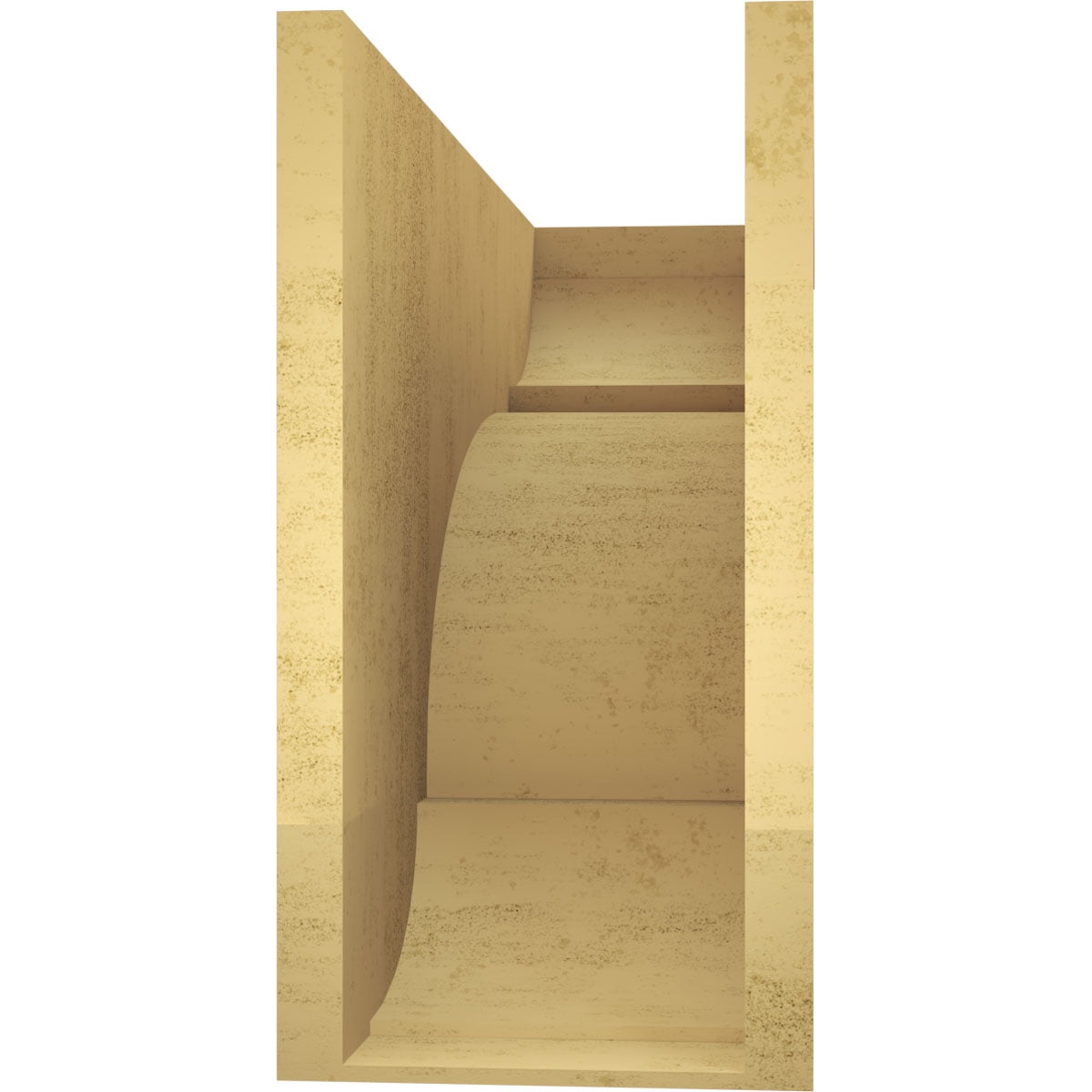 12"W x 36"D x 24"H Classic Bryant Rough Cedar Woodgrain TimberThane Corbel, Primed Tan