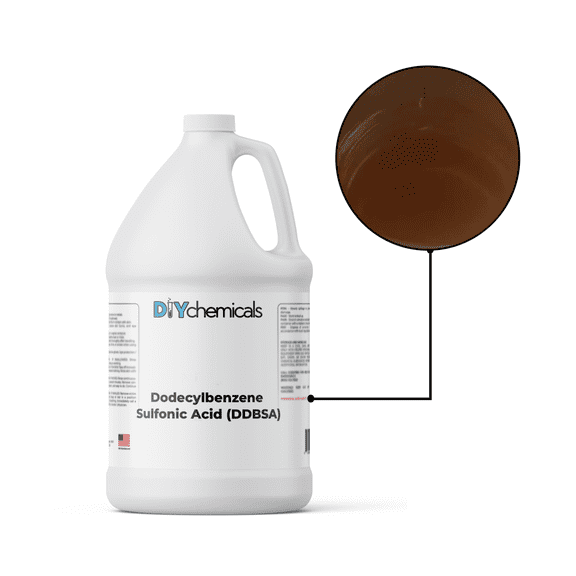DIYChemicals Dodecylbenzene Sulfonic Acid (DDBSA) - Surfactants - 4 Gallon