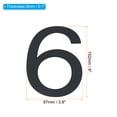 thumbnail image 2 of Uxcell 6 House Numbers Self-Adhesive for Outside Stick On 6" x 3.8", 1 Pcs, 2 of 5