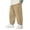 Khaki, variant on Lenpel Boys' Cargo Pants Toddler Baby Cotton Elastic Waist Pull on Wide Leg Lantern Pants Baggy Casual Trousers with Pockets