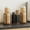 Black, variant on Cififendec 2-in-1 Wood Base Coffee Cup & Straw Storage Holder, 12.5", Countertop Organizer for Cafe Disposable Cup & Coffee Packet Arrangement