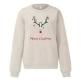 thumbnail image 4 of KDFJPTH Sweatshirts For Women Christmas Holiday Pullovers Fun Graphic Print Crew Neck Long Sleeve Hoodies Top, 4 of 6