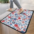 thumbnail image 4 of Pioneer Flower Floral Print Pattern Door Rugs,Washable Non Slip Door Mats Indoor,Decorative Door Mats,Entry Mat Indoor for Entrance,Bedroom,Kitchen,Bathroom,30"x17", 4 of 6