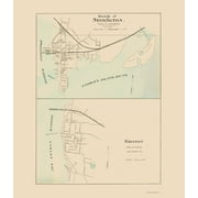 Stonington Groton Connecticut - Hurd 1893 - 23.00 x 26.44 - Glossy Satin Paper