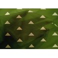 thumbnail image 4 of oneOone Cotton Silk Dark Green Fabric Triangle Geometric Craft Projects Decor Fabric Printed By The Yard 42 Inch Wide, 4 of 4
