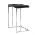 thumbnail image 2 of Textured Wooden Top End Table with Metal Base,Set of 3,Black and Silver, 2 of 3