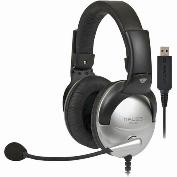 Koss Full-Size USB Communication Headset with Noise Reduction Microphone -