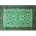 thumbnail image 1 of Ahgly Company Indoor Rectangle Persian Turquoise Blue Traditional Area Rugs, 4' x 6', 1 of 4