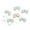 Bow, variant on 10Pcs/Lot Cute Cartoon Blue Keychains Ocean Star Pendant Charm Crafts DIY-Flowers