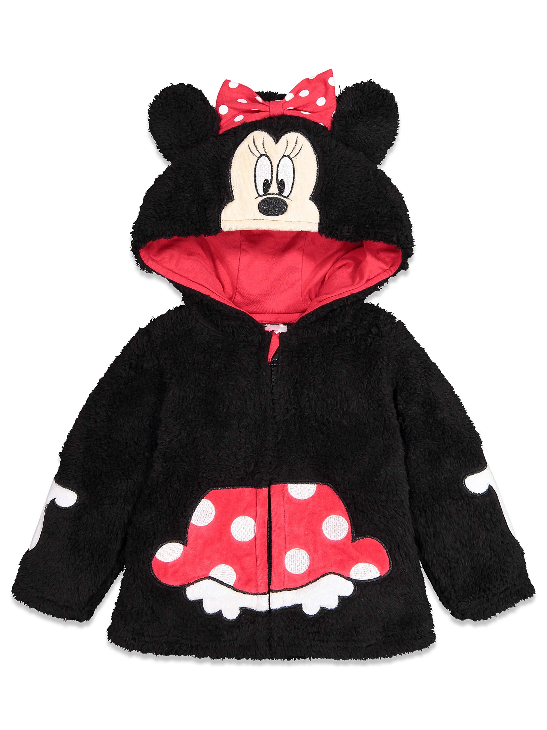 Disney Disney Minnie Mouse Baby Girls Sherpa Fleece Costume Zipper Hoodie